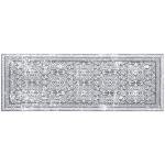 Vaukki Hallway Runner Rug, Vintage Shaggy Soft Laundry Rug 2' x 6', Non Slip Boho Entryway Runner Mat, Grey Washable Farmhouse Kitchen Area Carpet Runner for Bathroom, Entryway and Bedroom