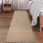 YDKGL 2x6 ft Boho Kitchen Runner Rugs Mat Non Slip Woven Runners for Hallways Washable, Soft Long Entryway Laundry Hall Floor Runner Carpet for Indoor Backdoor Bedroom Kitchen Living Room, Brown