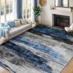 Ciicool Modern Abstract Non-Slip Area Rug 5'x7