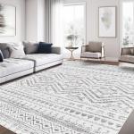8x10 Moroccan Washable Area Rug - Grey