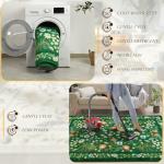 Rtizon Area Rug for Living Room, Green Floral Area Rugs 5x7 for Bedroom