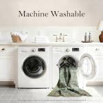 Latte&Fog 5x7 Area Rugs for Living Room, Vintage Green Washable Rug