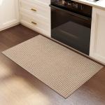 Non-Slip Washable Indoor Door Mat - Brown 2x3 ft