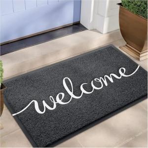 EARTHALL Funny Welcome Mats, Front Door Mat for Outside Entry, Doormat Outdoor/Indoor Entrance, Rugs Entryway Indoor, Outdoor Home Porch Decor 30"x17.5"