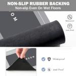 YUGMCOCE Bath Mat, Quick-Drying Non-Slip Thin Bathroom mat Super Absorbent Bath mats Rug-Bath Mats for Bathroom Floor Bathtub Vanity-Bathmat Bath Rug Easy Care Grey 27.5" x15.7"