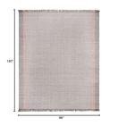 SAFAVIEH Area Rug 8x10 - Montauk Collection - Large - Terracotta & Grey, Handmade Flat Weave Cotton, Boho Farmhouse Stripe Pattern, Ideal for Living Room, Bedroom, Office, Dining Space (MTK301P)