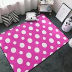 Area Rugs for Living Room Decor - Anti Slip Throw Washable Rugs 3x5, Hot Pink Polka Dot Pattern J Print Indoor Soft Carpet for Bedroom/Dining/Room/Living 60x39 Inch