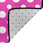 Area Rugs for Living Room Decor - Anti Slip Throw Washable Rugs 3x5, Hot Pink Polka Dot Pattern J Print Indoor Soft Carpet for Bedroom/Dining/Room/Living 60x39 Inch