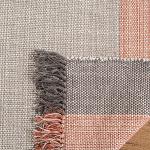 SAFAVIEH Area Rug 8x10 - Montauk Collection - Large - Terracotta & Grey, Handmade Flat Weave Cotton, Boho Farmhouse Stripe Pattern, Ideal for Living Room, Bedroom, Office, Dining Space (MTK301P)