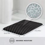 Bathroom Rugs Non Slip Washable 20 x 31.5 Inch - Polkadots Balck Pattern Print Kitchen Mats for Floor, Area Rugs for Entryway Mats Indoor, Bathroom Laundry Room Door Rug with Rubber Backing