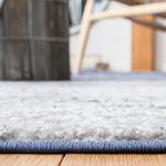 SAFAVIEH Adirondack Collection Runner Rug - 2'6" x 18' Runner, Navy & Grey, Modern Ombre Design, Non Shedding & Easy to Clean, Ideal for Hallway, Foyer, Kitchen, Entryway, Bedroom (ADR113E)