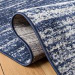 SAFAVIEH Adirondack Collection Runner Rug - 2'6" x 18' Runner, Navy & Grey, Modern Ombre Design, Non Shedding & Easy to Clean, Ideal for Hallway, Foyer, Kitchen, Entryway, Bedroom (ADR113E)