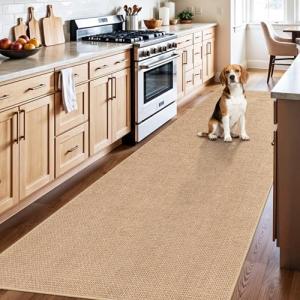 BYYVOO 3x10 Non-Slip Washable Jute Runner Rug