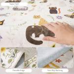 Washable Non-Slip Cat Print Runner Rug 2x10