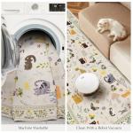 Washable Non-Slip Cat Print Runner Rug 2x10