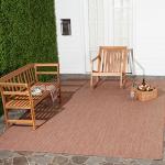 Washable Navy & Grey Outdoor Rug - 6'7" x 9'6