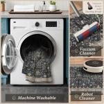 Black Non-Slip Kitchen Rugs Set of 3