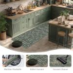 Vintage Non-Slip Kitchen Rug Set of 2