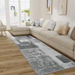 LOCHAS Washable 2x6 Runner Rug in Grey