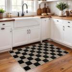 Jute Checkered Entryway Rug - 2x3 Black