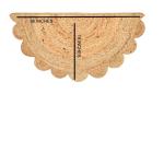 Boho Braided Natural Jute Area Rug 1.5x3 ft