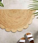 Boho Braided Natural Jute Area Rug 1.5x3 ft
