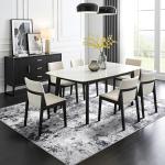 Enqinar Modern Abstract 4x6 Washable Area Rug