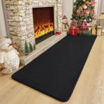 Amearea Soft Black Hallway Runner Rug, 2x6 Feet