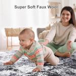 Enqinar Modern Abstract 4x6 Washable Area Rug