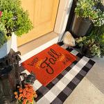 Buffalo Plaid Outdoor Rug - Black and White