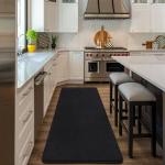 Amearea Soft Black Hallway Runner Rug, 2x6 Feet