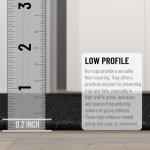 Ottomanson 2'2" x 6' Black Non-Slip Runner Rug