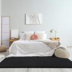 Amearea Soft Black Hallway Runner Rug, 2x6 Feet