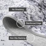 Enqinar Modern Abstract 4x6 Washable Area Rug