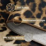 Leopard Print Area Rug, 4x6 Feet, Non-Slip