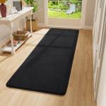 Amearea Soft Black Hallway Runner Rug, 2x6 Feet