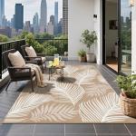 Pauwer Waterproof 5x8 Outdoor Reversible Rug