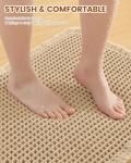 Smiry Extra Soft Non-Slip Bath Rug - Brown