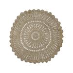 Jute Round Crochet Rug - Boho Farmhouse Accent