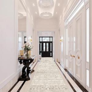 Moroccan Washable Non-Slip Hallway Runner Rug 2'6"x12