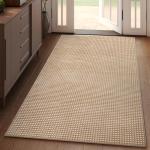 Boho 3x5 Washable Area Runner Rug - Brown