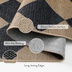 Lahome Colette Checkered Jute Outdoor 3x5 Rug