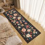 DUKINO Washable Floral Runner Rug 2x6