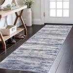KOZYFLY Abstract Washable 2x6 Runner Rug