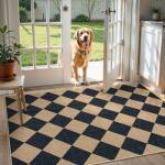 Lahome Colette Checkered Jute Outdoor 3x5 Rug