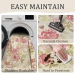 Pink Vintage Boho Floral 2x6 Machine Washable Runner Rug