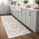 EISUROM Vintage Non-Slip Hallway Runner Rug