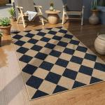 Lahome Colette Checkered Jute Outdoor 3x5 Rug