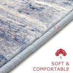 KOZYFLY Abstract Washable 2x6 Runner Rug