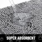 Absorbent Dog Door Mat for Muddy Paws